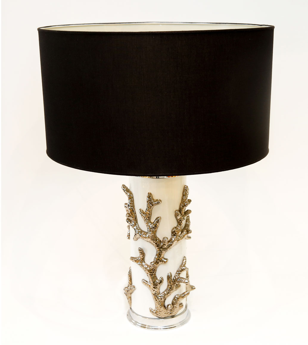 Msquare Gallery item Lamp Madrepore Platimium Blk Shade