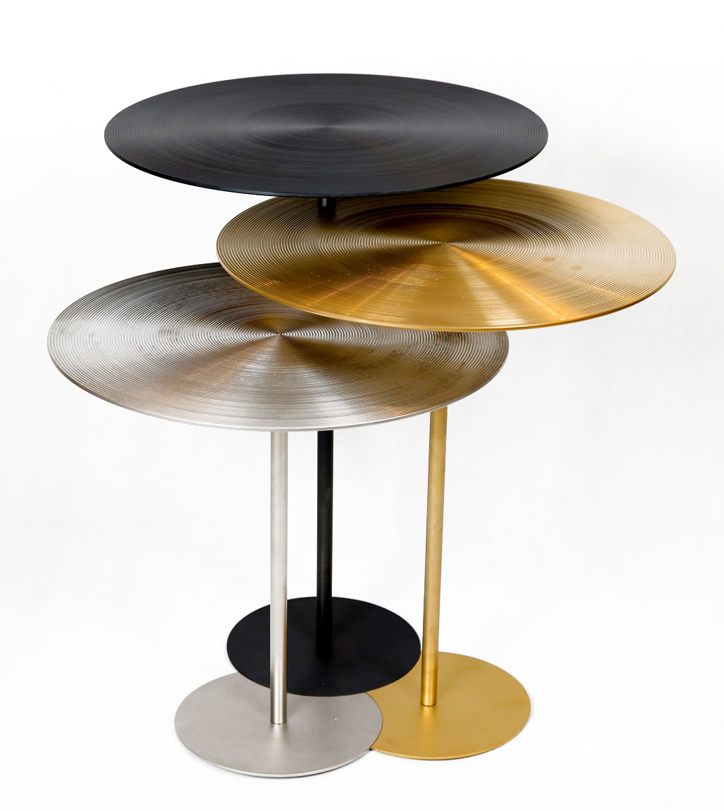 Msquare Gallery item Vibe Table /Titanium coating brushed-Blacl/Gold/Grey