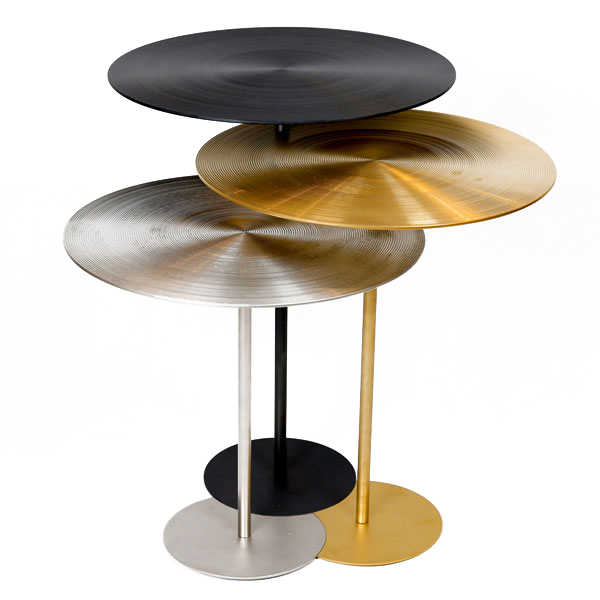 Msquare Gallery Product Vibe Table /Titanium coating brushed-Blacl/Gold/Grey