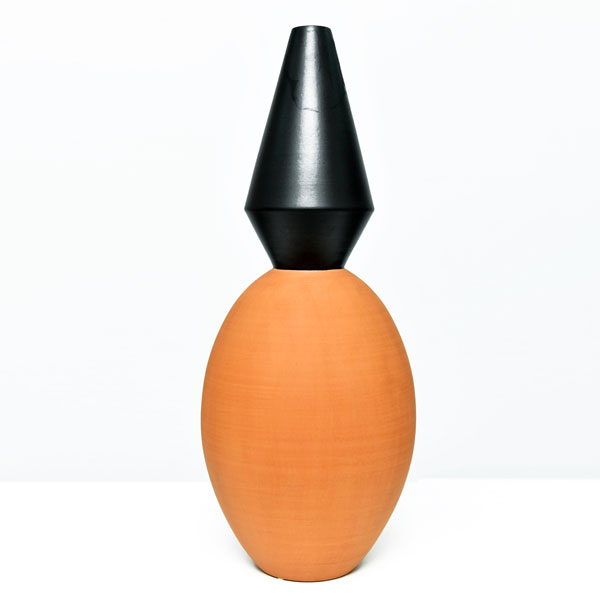 Msquare Gallery Product Vaso Crisos A  Base Terracotta Top Black