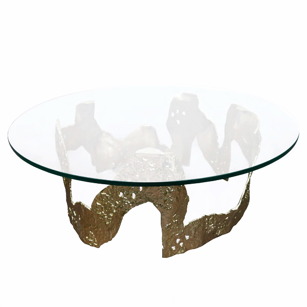 Msquare Gallery Product Coffee Table  Aluminum Gold Finished