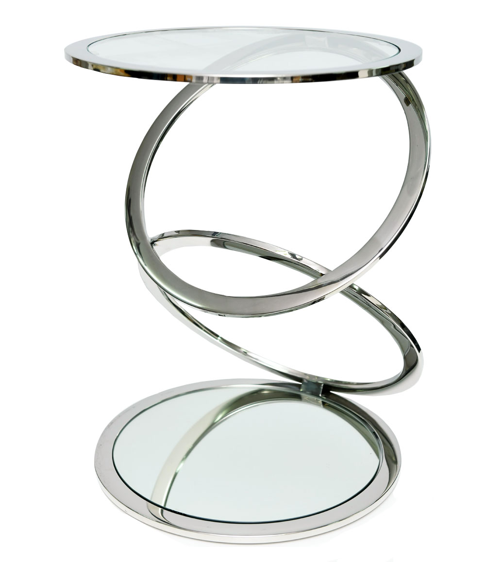Msquare Gallery item Gueridon naja inox miroir argent