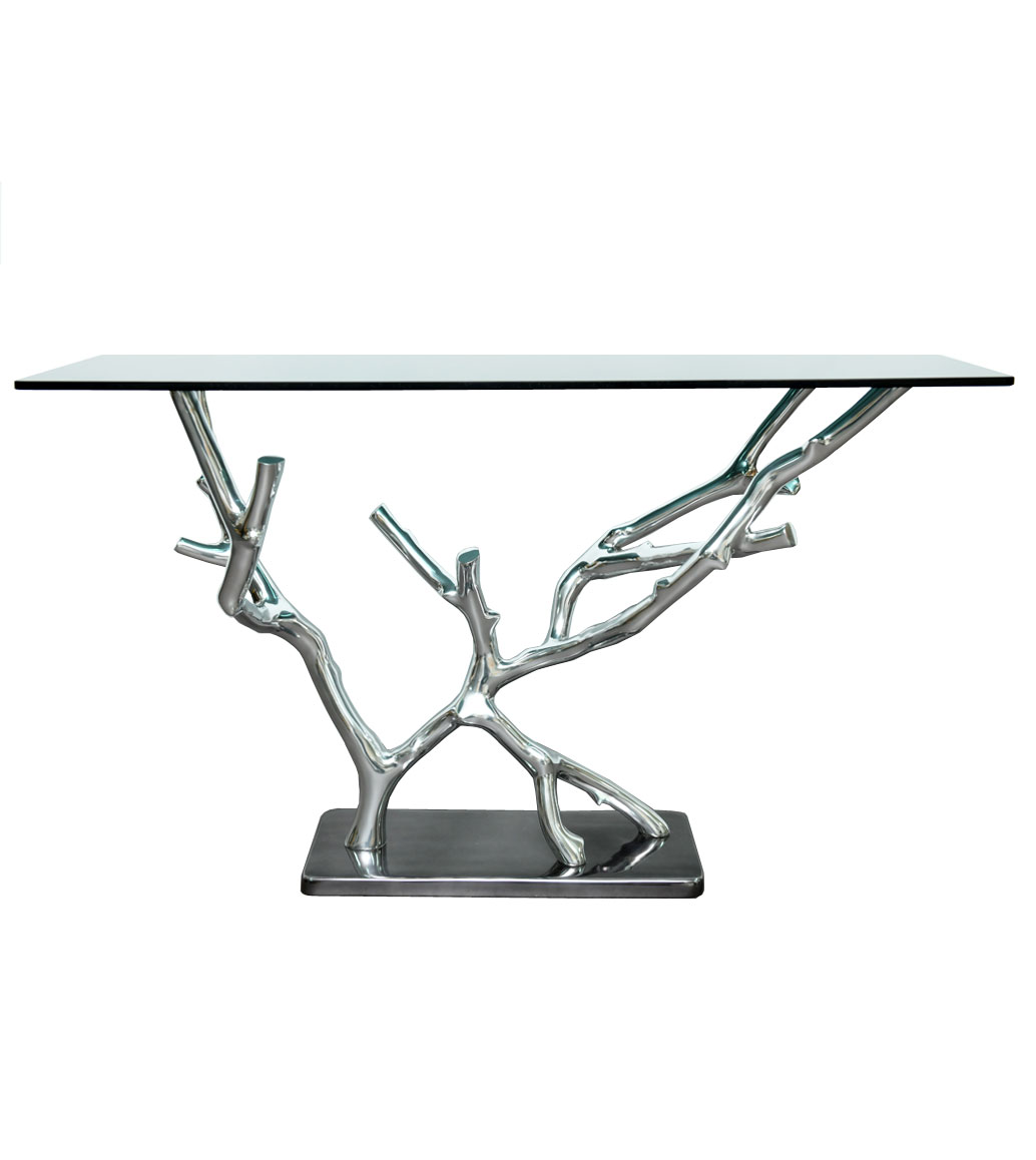 Msquare Gallery item Console Table Polished Silver