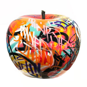 Msquare Gallery Product Polyresin Graffiti Apple