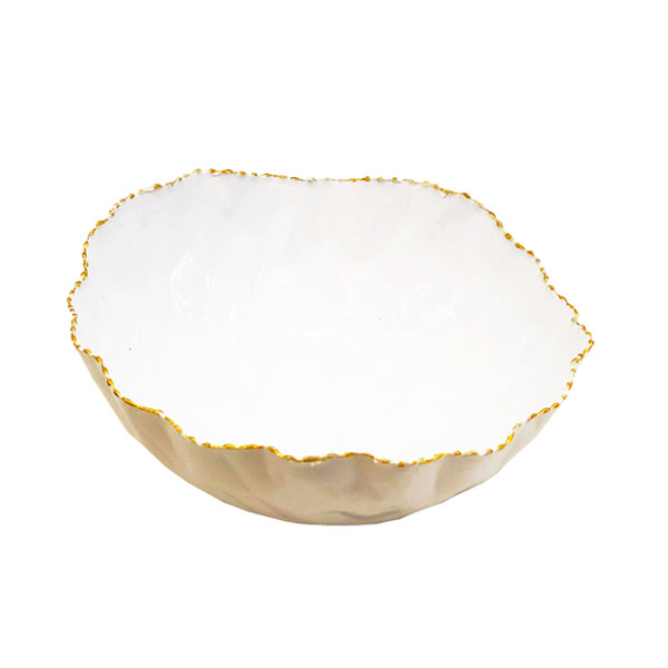 Msquare Gallery Product Small Slanted Bowl Glossy White