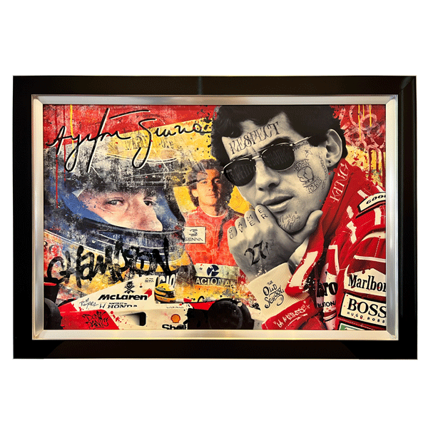 Msquare Gallery Product Romaric - Ayrton Senna  - Victoria 467.111 Noir/Argent 60x90 cm
