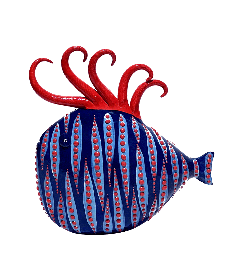 Msquare Gallery item Blue/Red Fish 25cm