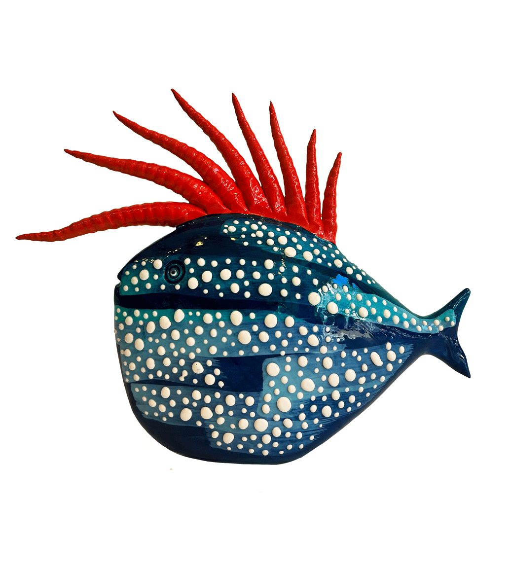 Msquare Gallery item Blue/Red Elvis Fish