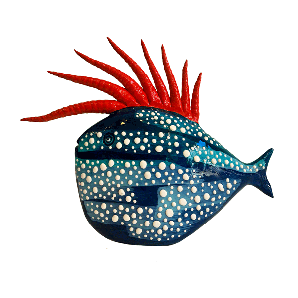 Msquare Gallery Product Blue/Red Elvis Fish